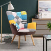 Small Wing Back Armchair High Back Lounge Single Sofa Living Room Fireside Chair