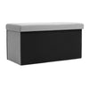 Folding Storage Ottoman Box Drawer Footstool Foldable Bench Chair Footrest Linen