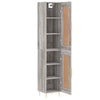 Highboard Grey Sonoma 34.5x34x180 cm Engineered Wood