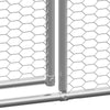 LAPOOH Chicken Cage 2x10x2 m Galvanised Steel,Poultry Cage,Chicken Cage, W1U8