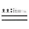 Clear / Frosted Glass Barn Door Sliding Hardware Kit 6-7FT / Door with Track Kit