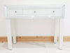 Dressing Table Entrance WHITE GLASS Table Mirrored Vanity Table Console Desk UK