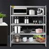VEVOR Stainless Steel Shelving Adjustable Storage Shelf 5-Tier Storage Rack