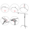 Heavy Duty 10FT/3M C Stand Light Tripod Base 50" Boom Arm Grip Head 1/4" 3/8" UK