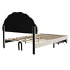 UPHOLSTERED BED 4FT6 DOUBLE BED FRAME WITH LED HEADBOARD FOR ADULTS, TEENAGERS