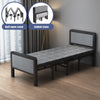Folding 3FT Single/2.6FT Small Single Guest Bed Small Room Bedframe w/ Headboard