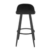1/2/4/6x Kitchen Bar Stool Samt Padded Pub Chair w/ Backrest High Counter Stool