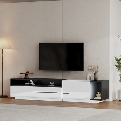 Modern 170cm TV Unit Stand TV Cabinet Sideboard with Storage & High Gloss Front