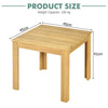 Outdoor Acacia Wood Side Table Garden Backyard Square and Durable End Table