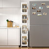 Collapsible Tall Cabinet Slim Narrow Storage Cupboard for Kitchen Bathroom Shelf