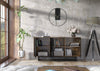 160cm Loft Retro Industrial Sideboard I Vintage Oak TV Unit Cabinet Cupboard