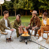 Portable Outdoor Propane Fire Pit Small Round Fire Bowl Camping
