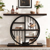 Tribesigns Console Table, 100 cm Industrial 5-Tier Sofa Table Entryway Table