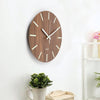 12" Luminous Wall Clock Silent Wooden Design Night Light for Living Room Bedroom