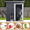 5 x 3ft Metal Garden Shed Outdoor Tool Storage Organizer Small House Organizer