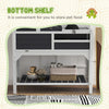 Wooden Tortoise House w/ Adjustable Lamp Holder, Removable Main House - Grey