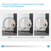 Round Hollywood Vanity Mirror With LED Touch 3 Lights Dressing Table Make-up