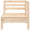 Swpsd Sofa Chairs Garden Sofa 3-Seater Solid Wood Pine Seats Patio U6T8
