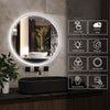 Illuminate LED Bathroom Mirror Dual Light 3 Color Dimmable Makeup Mirror 60x60