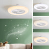 LED Ceiling Fan Light Dimmable Living Room Chandelier Lamp With Remote Control