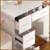 Large Dressing Table With LED Mirror Drawers Vanity Set Bedroom Makeup Table