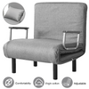 Single Folding Sofa Bed 2 Position Convertible Sleeper Armchair Chair w/ Pillow