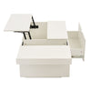 Coffee Table With Storage Lift Top Up Drawer Shelf Living Room Furniture White