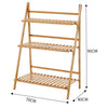 3 Tier Flower Plant Pot Stand Folding Display Ladder Shelf Garden Storage Rack