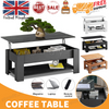 Wooden Coffee Table With Storage Lift Top Up Drawer Shelf Living Room Furniture