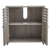 Grey Bathroom Under Sink Cabinet Basin Storage Cupboard Vanity Furniture Unit UK