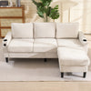 3 Seater Sofa Corner Sofa Sectional Sofa Couch with Reversible Chaise Beige