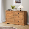 Corona Chest of Drawers Low 3+3 6 Drawer Wide Chest Sideboard