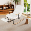 Nursery Rocking Chair w/ 5-level Adjustable Backrest-White
