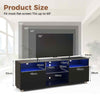 TV Stand Media Console Table Modern Entertainment Center for 65 inch TV Black