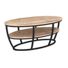 Oval Double Shelf Coffee Table