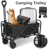 150KG Folding Trolley Cart Outdoor Garden Camping Beach Festival Wagon Truck UK