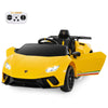 Toddlers 12V Ride On Toy Car Electric Vehicles with Remote Control-Yellow