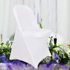 10x White Black Folding Chair Covers Spandex Wedding Chair Slipcovers Protector