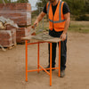 Mortar Spot Board Stand 500mm 750mm High Folding Steel Bricklayer Plastering