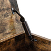 Industrial Wooden Storage Bench Ottoman Chest Box Hallway Bedroom Bench Stool
