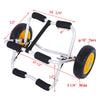 New 75Kg Kayak Canoe Trolley Dolly Cart Trailer Aluminum Carrier Trolley Wheel