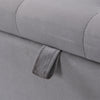 Ottoman Storage Box Chesterfield Velvet Fabric Toy Box Bench Footstool 135x41cm
