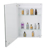 Led Mirror Medicine Cabinet Glass Shelves Waterproof Toiletries Cosmetics Clock