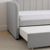 Dusk Dover Stone Grey Woven Fabric Day Bed RRP £629