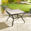 Square Garden Dining Table – Outdoor Patio Table w/ Parasol Hole & PC Top