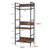 Industrial Hall Tree Coat Rack Stand Entryway Closet with Adjustable Shelf Unit