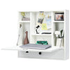 Wall-mounted Computer Desk Space Saving Floating Writing Desk Laptop Workstation