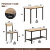 Modern Dining Table and Chairs Set Table+2 Chairs+Bench Dining Set Space Saving
