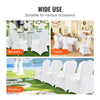 50PCS Stretch Spandex White Folding Chair Covers General Wedding Universal