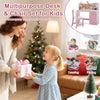 Kids Study Desk and Chair Set Student Table and Chair-Pink
